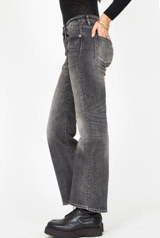 R13 Joan Kick Flare Black