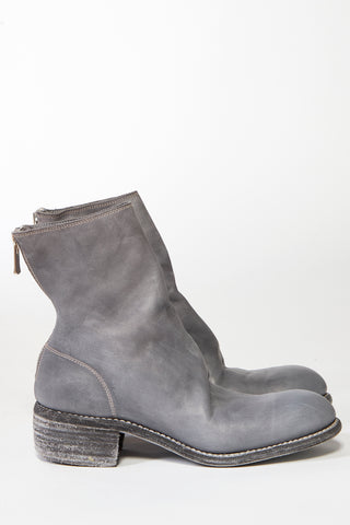 GUIDI Stack Back Zip Leather Boots