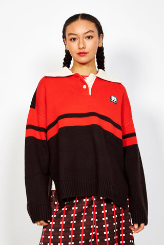 WALES BONNER Calm Polo Sweater