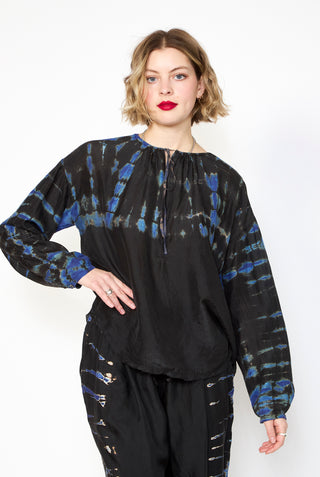 RAQUEL ALLEGRA Dyed Poet Blouse