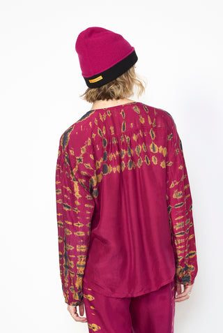 RAQUEL ALLEGRA Dyed Poet Blouse