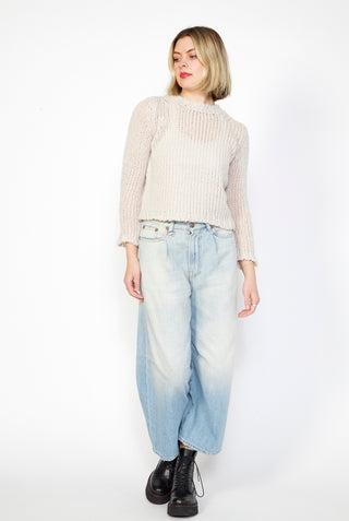 R13 Crop Wide Leg Jean