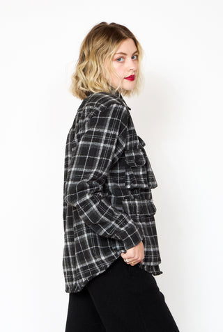 REESE COOPER Cargo Pocket Flannel Shirt