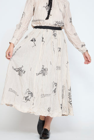 PAS DE CALAIS Animal Concert Print Skirt