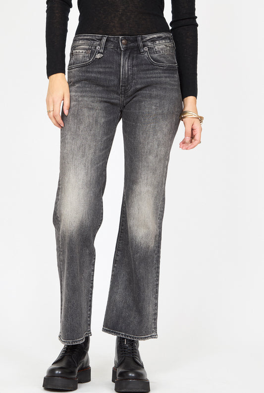 R13 Joan Kick Flare Black