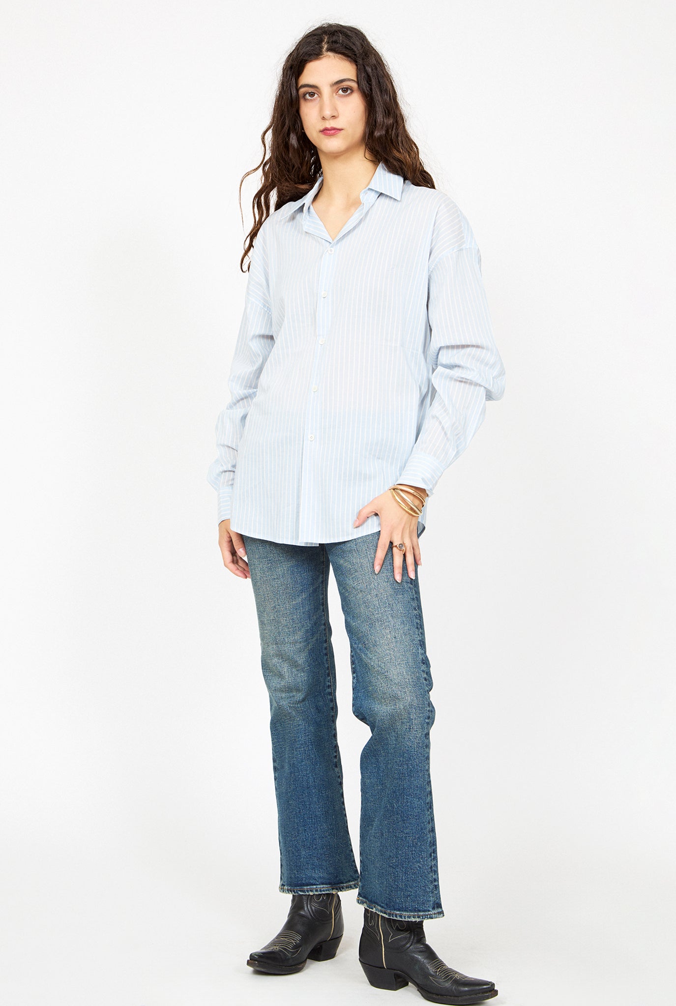 6397 Ribbon Stripe Uniform Shirt