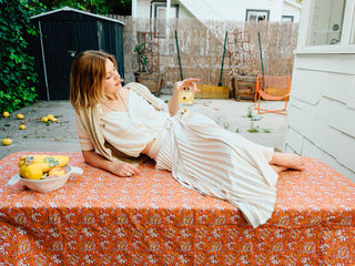 HAZEL BROWN Pleated Wrap Skirt
