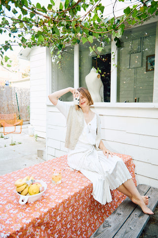 HAZEL BROWN Pleated Wrap Skirt