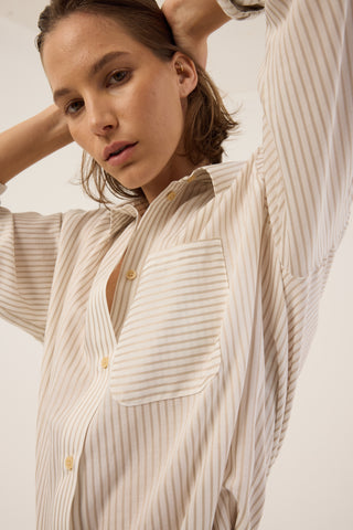 JAMIE HALLER The Stripe Essential Shirt